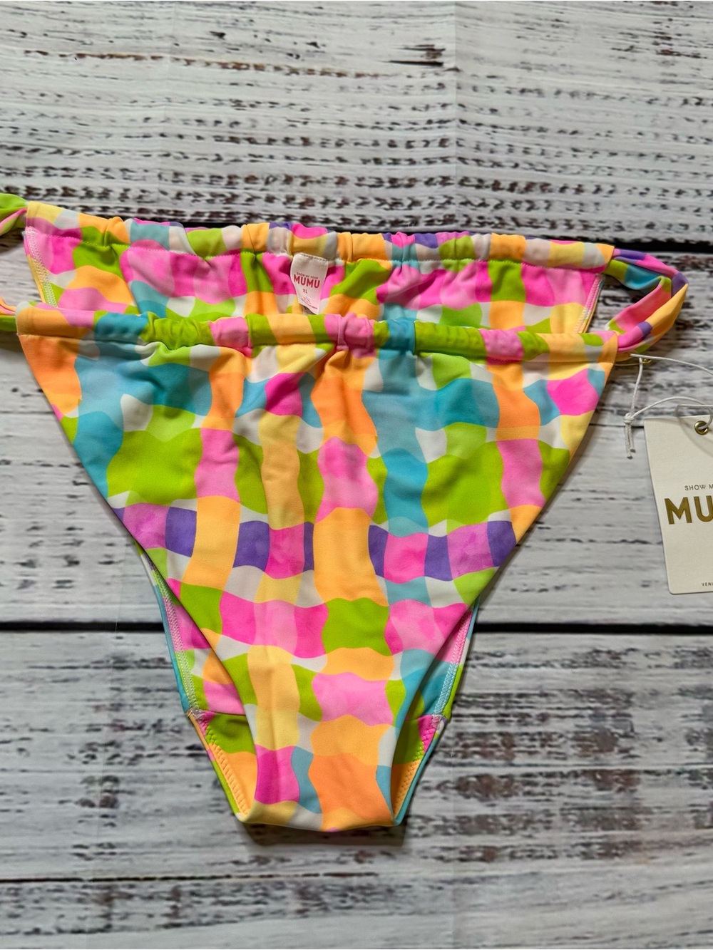 NWT Show Me Your Mumu Jetty Bikini Bottom Beach Picnic Swim Bottom XL MSRP $80